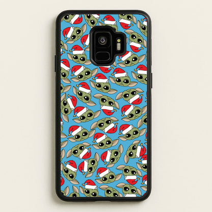 Baby Yoda Christmas Pattern  - Star Wars Phone Case for Galaxy S9