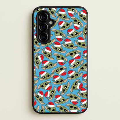 Baby Yoda Christmas Pattern  - Star Wars Phone Case for Galaxy A54