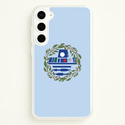 R2D2 Christmas Wreath  - Star Wars Phone Case for Galaxy S23
