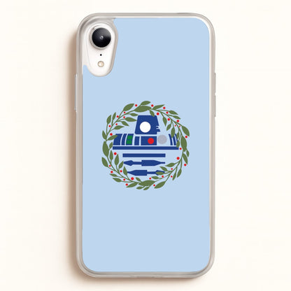 R2D2 Christmas Wreath  - Star Wars Phone Case for iPhone XR