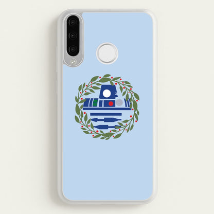 R2D2 Christmas Wreath  - Star Wars Phone Case for Huawei P30 Lite