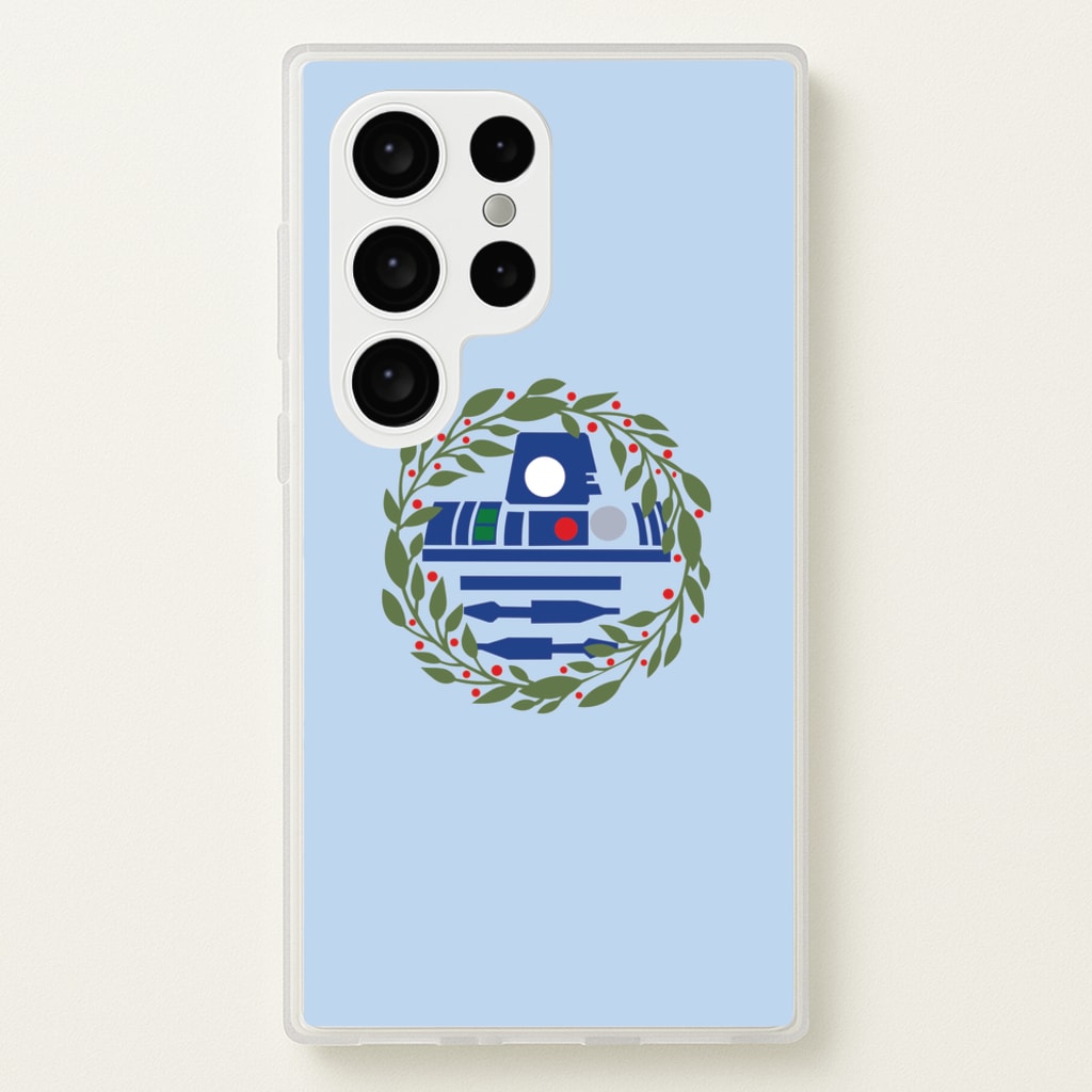 R2D2 Christmas Wreath  - Star Wars Phone Case for Galaxy S24 Ultra