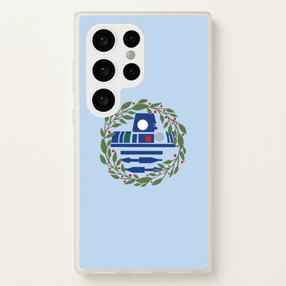 R2D2 Christmas Wreath  - Star Wars Phone Case for Galaxy S24 Ultra