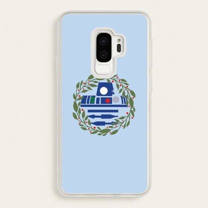 R2D2 Christmas Wreath  - Star Wars Phone Case for Galaxy S9 Plus