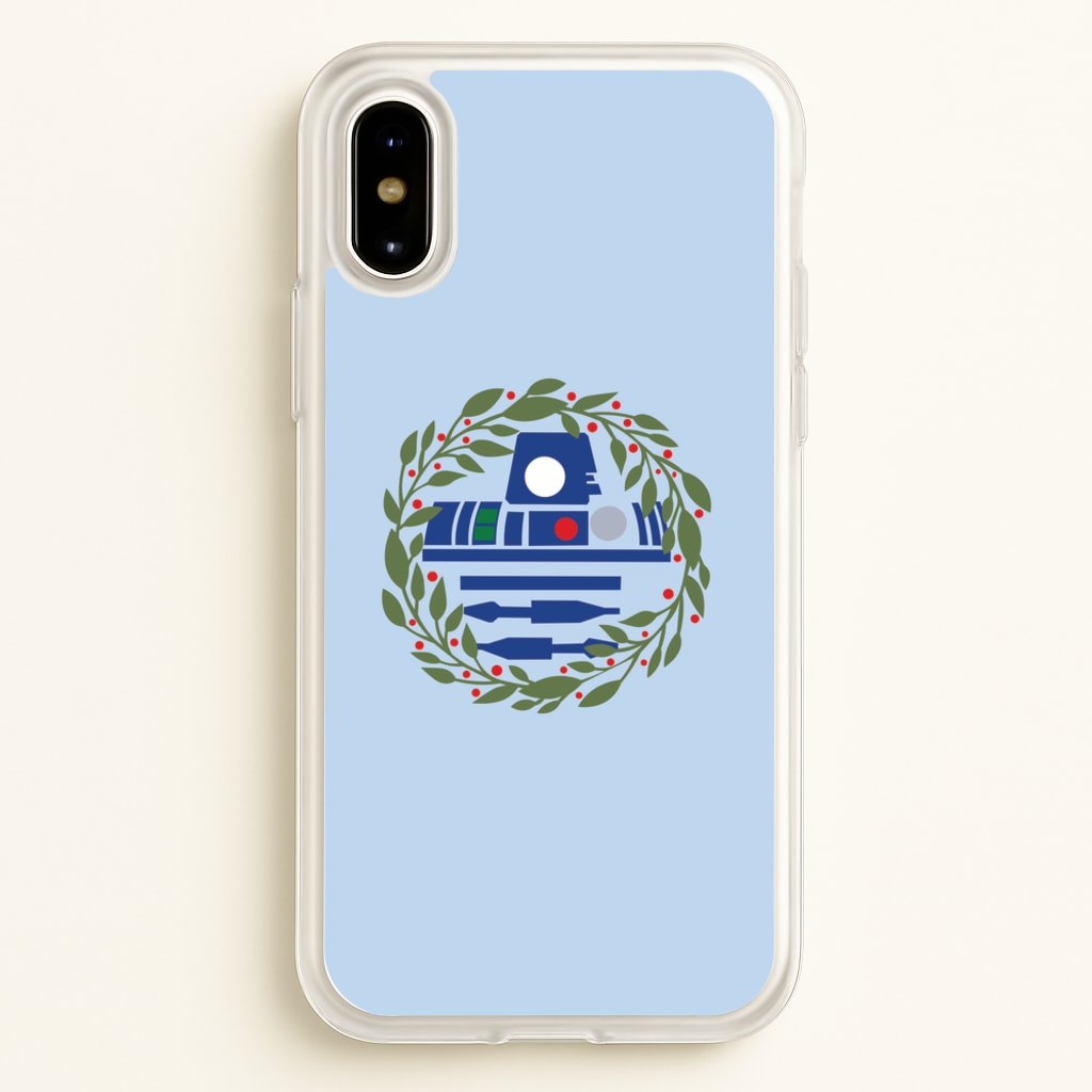 R2D2 Christmas Wreath  - Star Wars Phone Case for iPhone X / XS