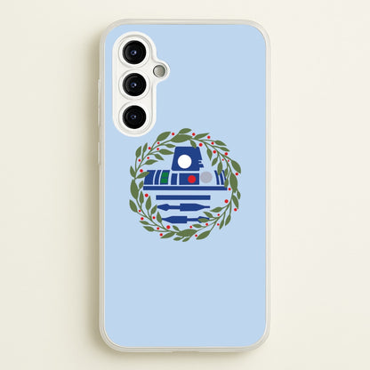 R2D2 Christmas Wreath  - Star Wars Phone Case for Galaxy A54