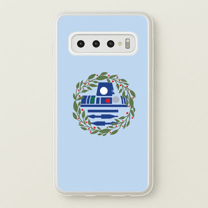 R2D2 Christmas Wreath  - Star Wars Phone Case for Galaxy S10 Plus
