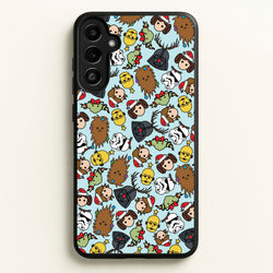 Star Wars Christmas Pattern  - Star Wars Phone Case for Galaxy A34