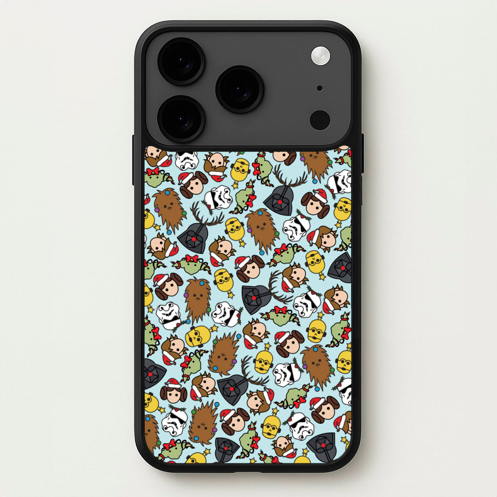Star Wars Christmas Pattern Phone Case for iPhone 17 Pro