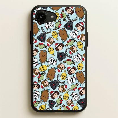 Star Wars Christmas Pattern  - Star Wars Phone Case for iPhone 16e