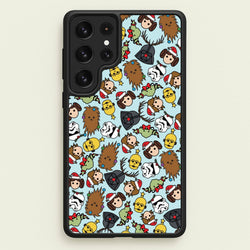 Star Wars Christmas Pattern  - Star Wars Phone Case for Galaxy S22 Ultra