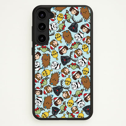 Star Wars Christmas Pattern  - Star Wars Phone Case for Galaxy S23