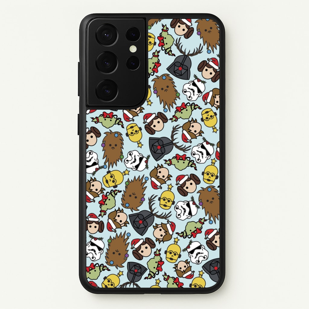 Star Wars Christmas Pattern  - Star Wars Phone Case for Galaxy S21 Ultra