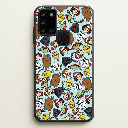 Star Wars Christmas Pattern  - Star Wars Phone Case for Galaxy A21s