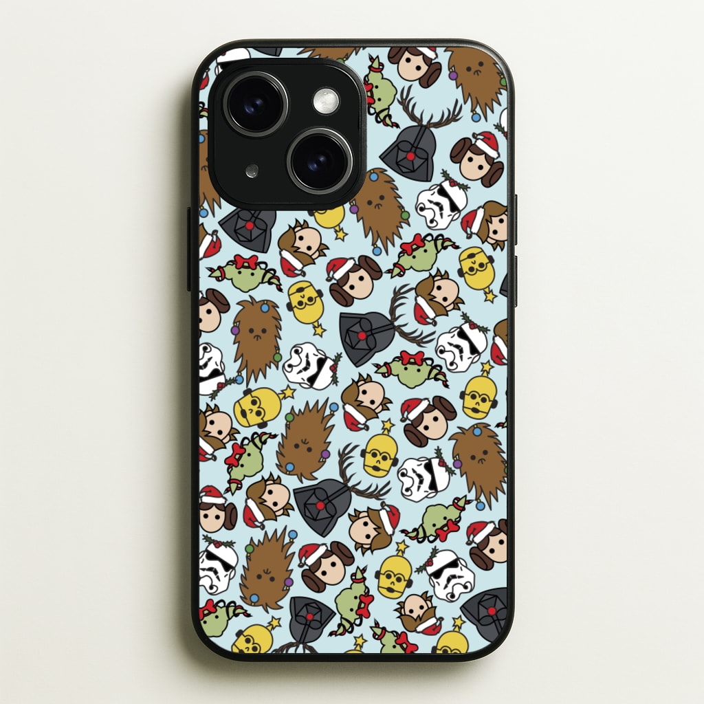Star Wars Christmas Pattern  - Star Wars Phone Case for iPhone 14 Plus