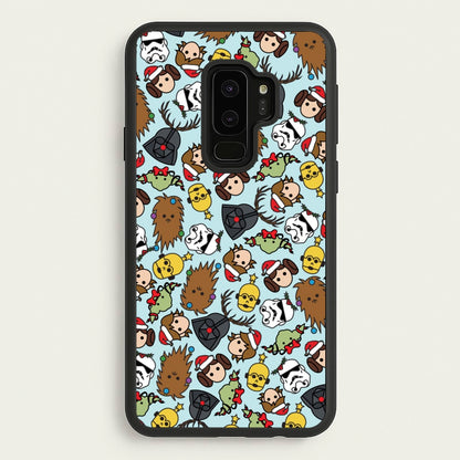 Star Wars Christmas Pattern  - Star Wars Phone Case for Galaxy S9 Plus