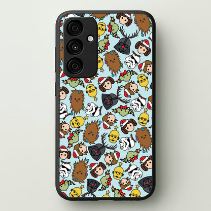 Star Wars Christmas Pattern  - Star Wars Phone Case for Galaxy A35