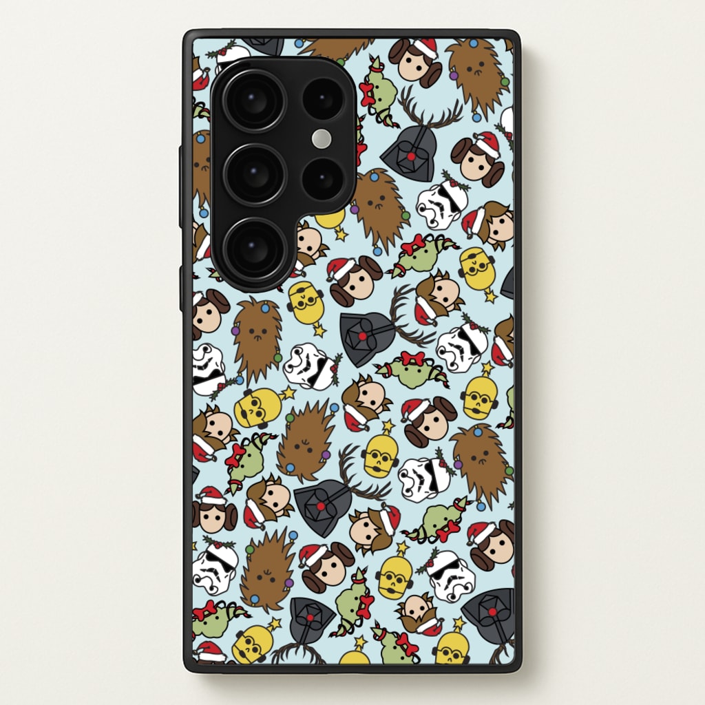 Star Wars Christmas Pattern  - Star Wars Phone Case for Galaxy S24 Ultra