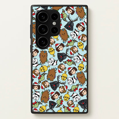 Star Wars Christmas Pattern  - Star Wars Phone Case for Galaxy S24 Ultra