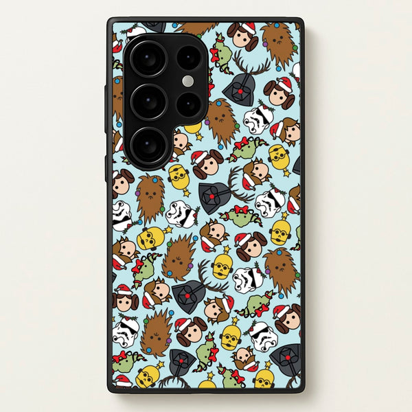 Star Wars Christmas Pattern  - Star Wars Phone Case for Galaxy S24 Ultra