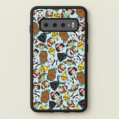 Star Wars Christmas Pattern  - Star Wars Phone Case for Galaxy S10 Plus