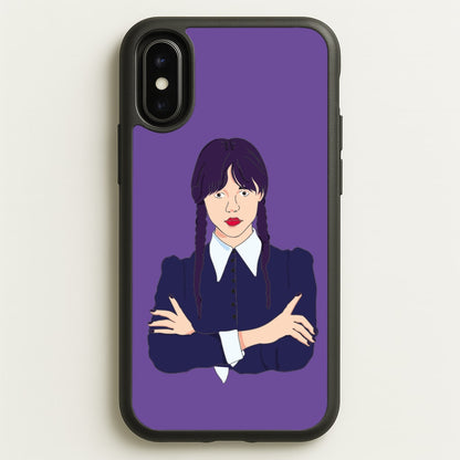 Wednesday Addams Wednesday  - Wednesday Phone Case for iPhone X / XS