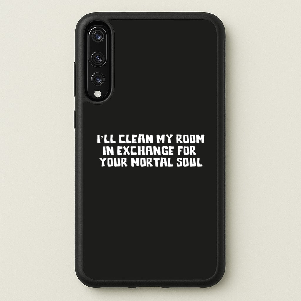 I'll Clean My Room In Exchange Wednesday  - Wednesday Phone Case for Huawei P20 Pro