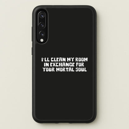 I'll Clean My Room In Exchange Wednesday  - Wednesday Phone Case for Huawei P20 Pro