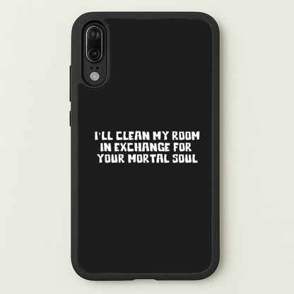 I'll Clean My Room In Exchange Wednesday  - Wednesday Phone Case for Huawei P20