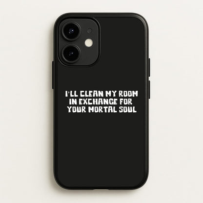 I'll Clean My Room In Exchange Wednesday  - Wednesday Phone Case for iPhone 12 Mini