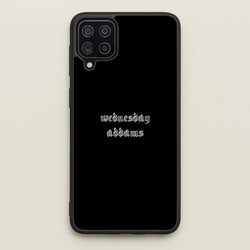 Wednesday Typogrophy  - Wednesday Phone Case for Galaxy A12