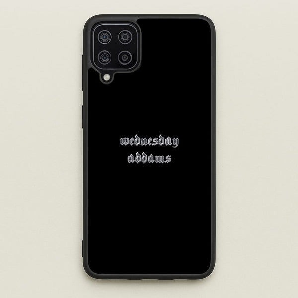Wednesday Typogrophy  - Wednesday Phone Case for Galaxy A12