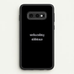 Wednesday Typogrophy  - Wednesday Phone Case for Galaxy S10e
