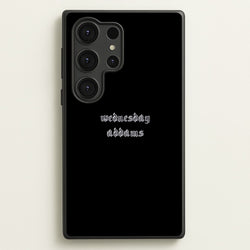 Wednesday Typogrophy  - Wednesday Phone Case for Galaxy S25 Ultra