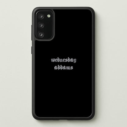 Wednesday Typogrophy  - Wednesday Phone Case for Galaxy S20FE