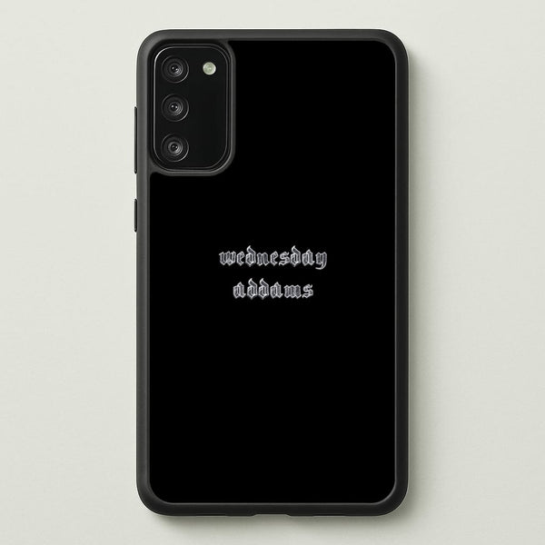 Wednesday Typogrophy  - Wednesday Phone Case for Galaxy S20FE