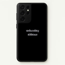 Wednesday Typogrophy  - Wednesday Phone Case for Galaxy S21 Ultra