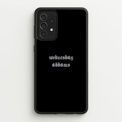 Wednesday Typogrophy  - Wednesday Phone Case for Galaxy A52 / A52s
