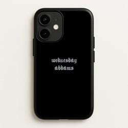 Wednesday Typogrophy  - Wednesday Phone Case for iPhone 12 Mini