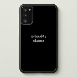 Wednesday Typogrophy  - Wednesday Phone Case for Galaxy S20