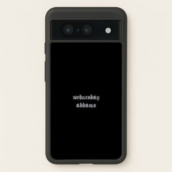 Wednesday Typogrophy  - Wednesday Phone Case for Google Pixel 8
