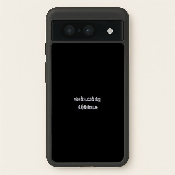 Wednesday Typogrophy  - Wednesday Phone Case for Google Pixel 8