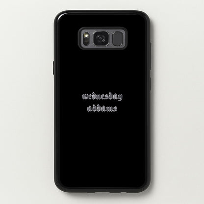 Wednesday Typogrophy  - Wednesday Phone Case for Galaxy S8 Plus