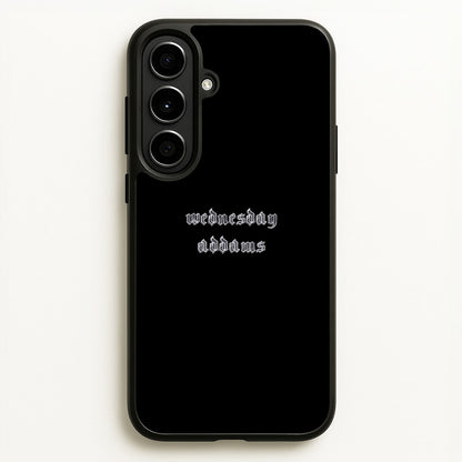 Wednesday Typogrophy  - Wednesday Phone Case for Galaxy A56