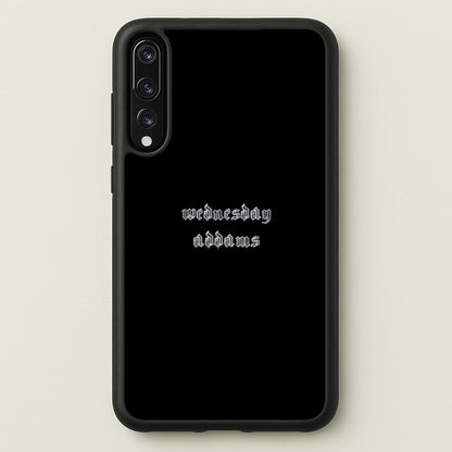 Wednesday Typogrophy  - Wednesday Phone Case for Huawei P20 Pro