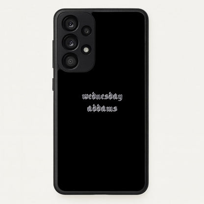Wednesday Typogrophy  - Wednesday Phone Case for Galaxy A53