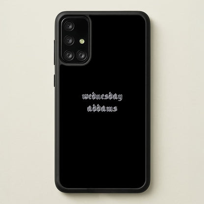 Wednesday Typogrophy  - Wednesday Phone Case for Galaxy A71