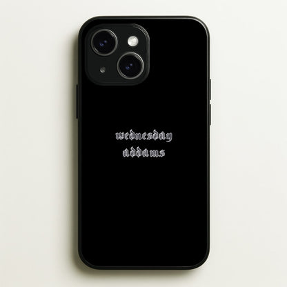 Wednesday Typogrophy  - Wednesday Phone Case for iPhone 14