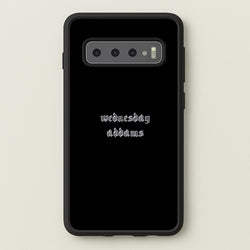Wednesday Typogrophy  - Wednesday Phone Case for Galaxy S10 Plus