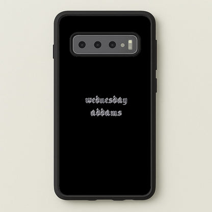 Wednesday Typogrophy  - Wednesday Phone Case for Galaxy S10 Plus
